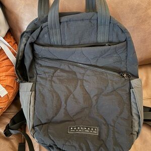 Black Quilted Men's Backpack